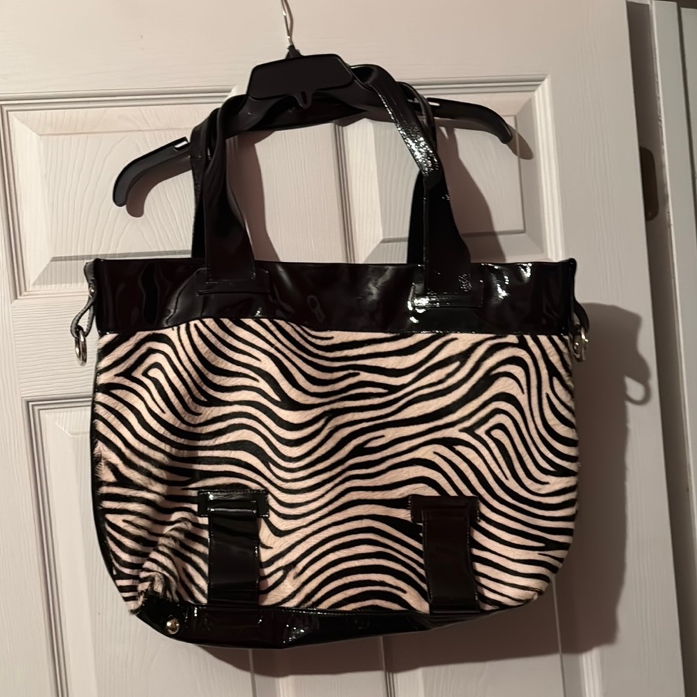 Black and White Zebra Print Tote Bag